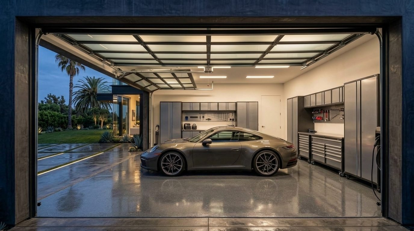 Atallah Smart Garage Door Precision Mechanical Workshop in Parkland, WA